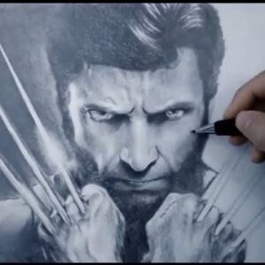 Amazing X-men Wolverine Speed Drawing   Hugh Jackman