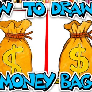 How To Draw An Old Fashion Money Bag