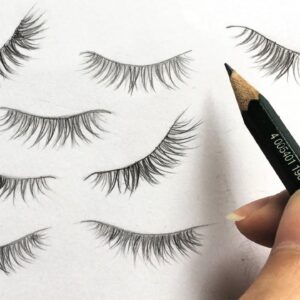 How to Draw Eyelashes - Practice with me!