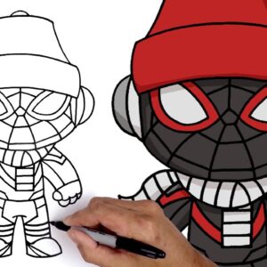How To Draw Miles Morales Winter Suit | Spider-Man