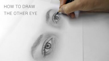 How to draw two eyes the same