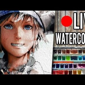 Kingdom Hearts III - Pirate Sora【Watercolor LIVE Stream】