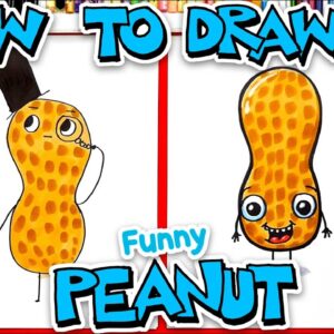How To Draw A Funny Cartoon Peanut
