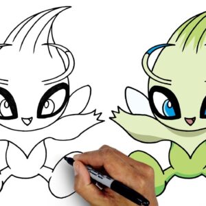 How To Draw Celebi | Pokemon