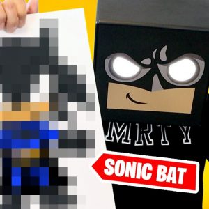 How To Draw Sonic + Batman | Mash-Up Challenge