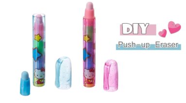 How to Make Push-up Eraser ||  Hand Made Push-up Pen Eraser #shorts