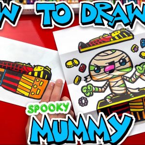 How To Draw A Mummy Folding Surprise