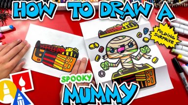 How To Draw A Mummy Folding Surprise