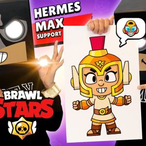 How To Draw Hermes Max | Brawl Stars (Drawing & Coloring Tutorial)
