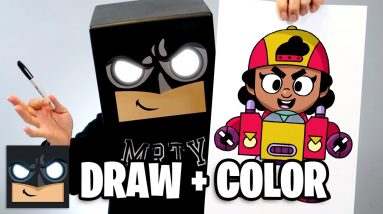 How To Draw Meg | Brawl Stars (Draw + Color)