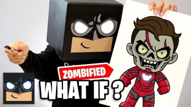 How To Draw Zombie Ironman | What If? (Draw + Color)