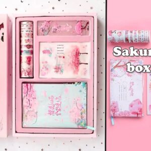 Part -3 Sakura series box set Review - Stationery Kawaii pink Diary and Washi Tape Exquisite #Shorts