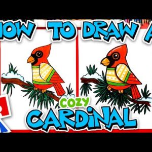 How To Draw A Cozy Cardinal