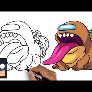 How To Draw Arcane MOD Monster | Among Us