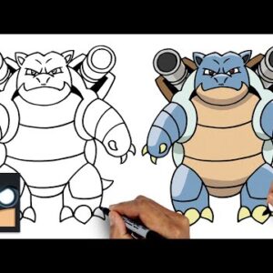 How To Draw Pokemon | Blastoise (Draw & Color)