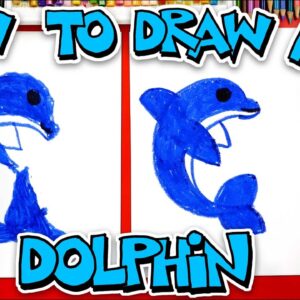How To Draw A Dolphin - Preschool