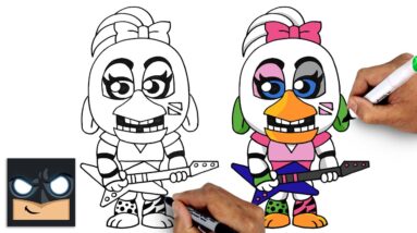 How To Draw Glamrock Chica | Five Nights At Freddy's Security Breach