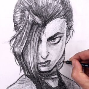 How To Draw Jinx | Arcane Legends Sketch Tutorial