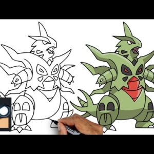 How To Draw Pokemon | Mega Tyranitar