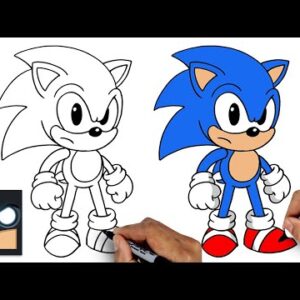How To Draw Sonic the Hedgehog | Step By Step Tutorial