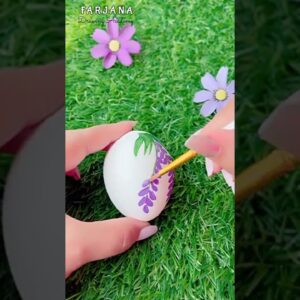 Egg Shell Painting || Acrylic Color Painting  #Shorts