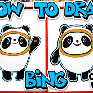 How To Draw Bing Dwen Dwen - Winter Olympics Mascot