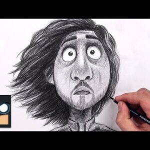 How To Draw Bruno | Encanto Sketch Tutorial (Step by Step)