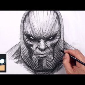 How To Draw Darkseid | Sketch Tutorial (Step by Step)