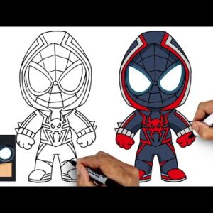 How To Draw Miles Morales 2099 | Draw & Color Tutorial