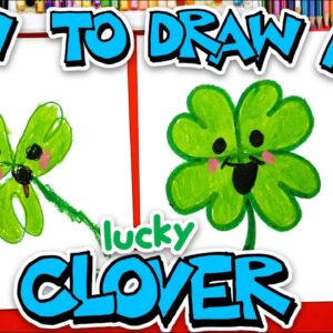 How To Draw A Four-Leaf Clover - Preschool