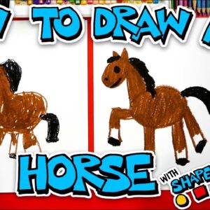 How To Draw A Horse - Preschool