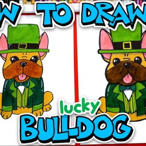 How To Draw A St. Patrick's Day French Bulldog
