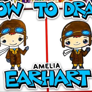 How To Draw Amelia Earhart