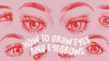 how to draw eyes and eyebrows | tutorial