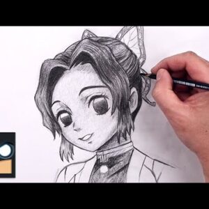 How To Draw Shinobu | Demon Slayer Sketch Art Lesson (Step by Step)