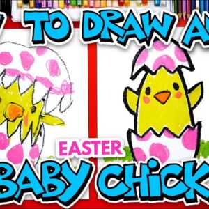How To Draw An Easter Baby Chicken - Preschool