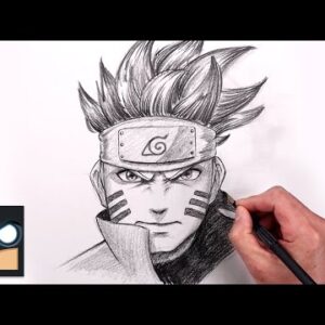 How To Draw Naruto Kurama Mode | Sketch Art Lesson (Step by Step)