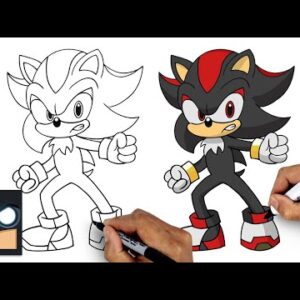 How To Draw Shadow the Hedgehog | Drawing Tutorial (Step by Step)