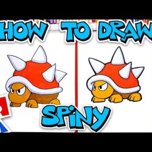 How To Draw Spiny From Mario