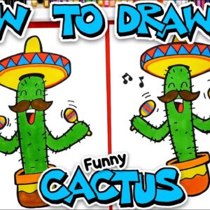How To Draw A Cinco De Mayo Cactus