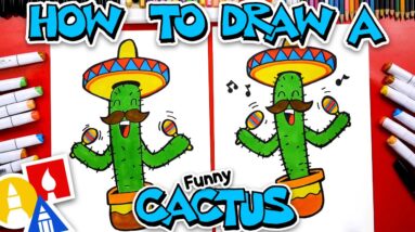 How To Draw A Cinco De Mayo Cactus