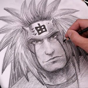How To Draw Anime | Jiraiya from Naruto Tutorial (Step by Step)