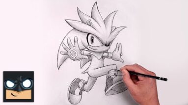 How To Draw Silver Sonic | Sketch Art Lesson (Step by Step)