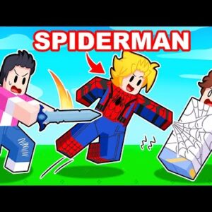 I Secretly Cheated As SPIDERMAN! (Roblox Bedwars)