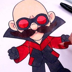 How To Draw Dr.Robotnik | Sonic 2 Draw & Color Tutorial