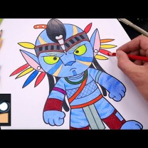 How To Draw Jake Sully | Avatar 2 Draw & Color (Step by Step)