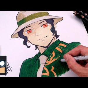 How To Draw Muzan Kibutsuji | Demon Slayer Sketch Art Lesson (Step by Step)