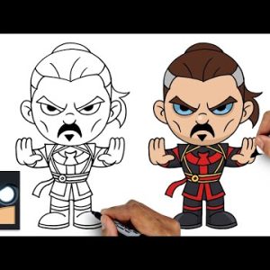 How To Draw Defender Strange | Multiverse of Madness Draw & Color Tutorial