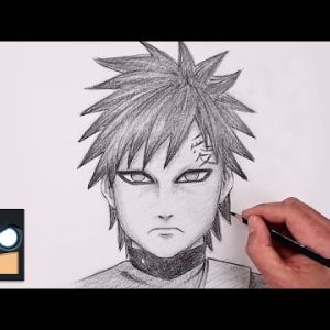 How To Draw Gaara | Anime Sketch Tutorial (Step by Step)