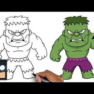 How To Draw The Hulk | Draw & Color Tutorial (Step by Step)